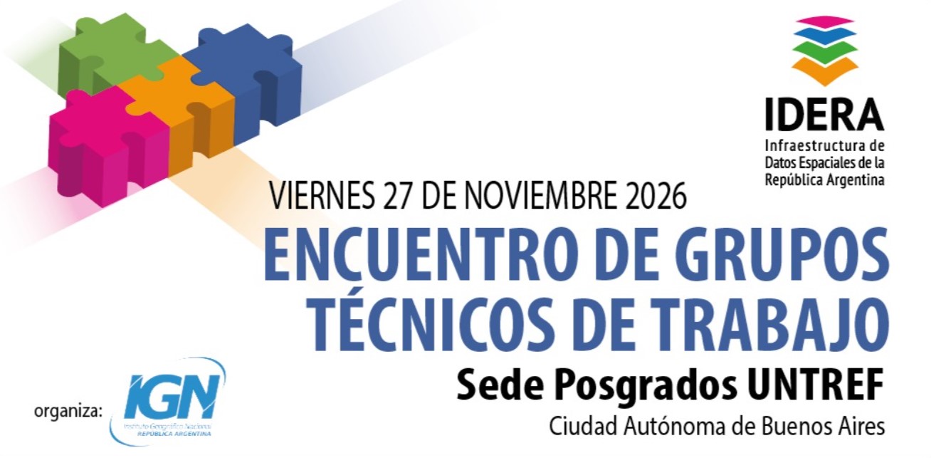Encuentro de Grupos Técnicos de Trabajo de IDERA 2026